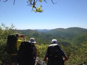 photo - members in the Caney Creek Wilderness